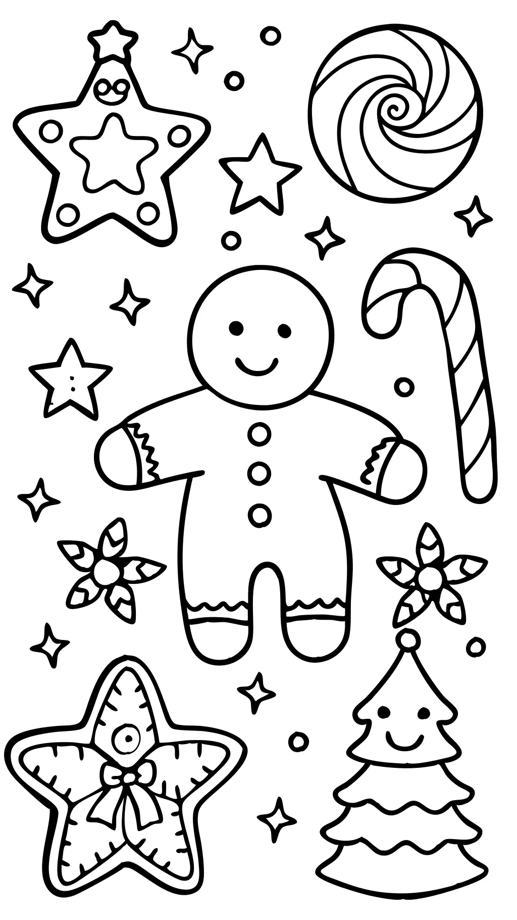 christmas coloring pages gingerbread